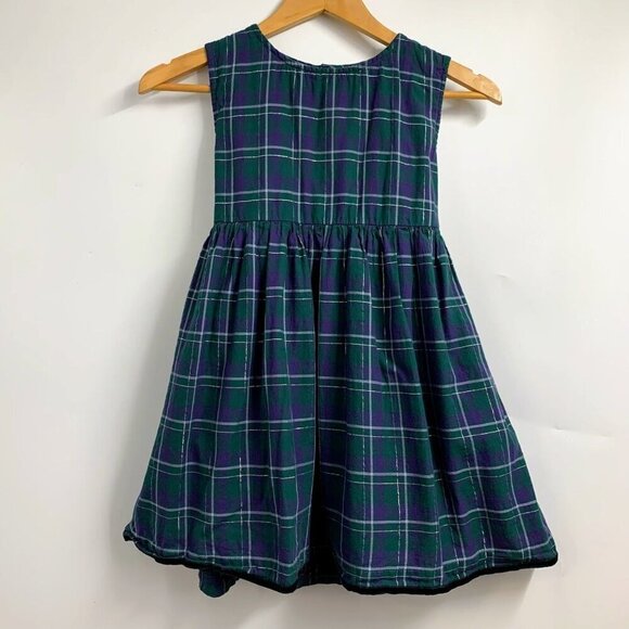 Roller Rabbit Kids Inverness Plaid Chantal Cotton Pullover Dress Size 10Y - Picture 2 of 13